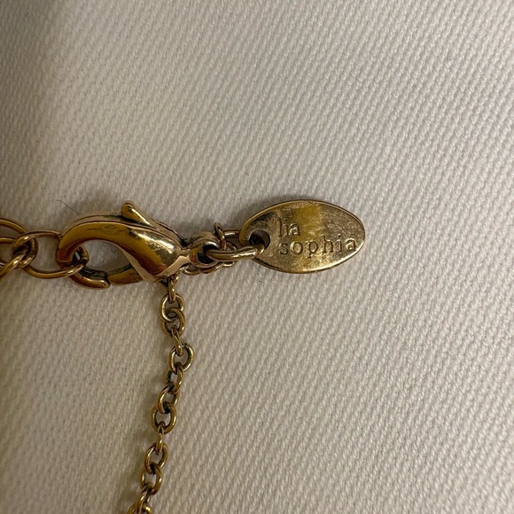 Lia Sophia Gold Coin Necklace Long Chain Layering Statement Jewelry - Picture 7 of 9